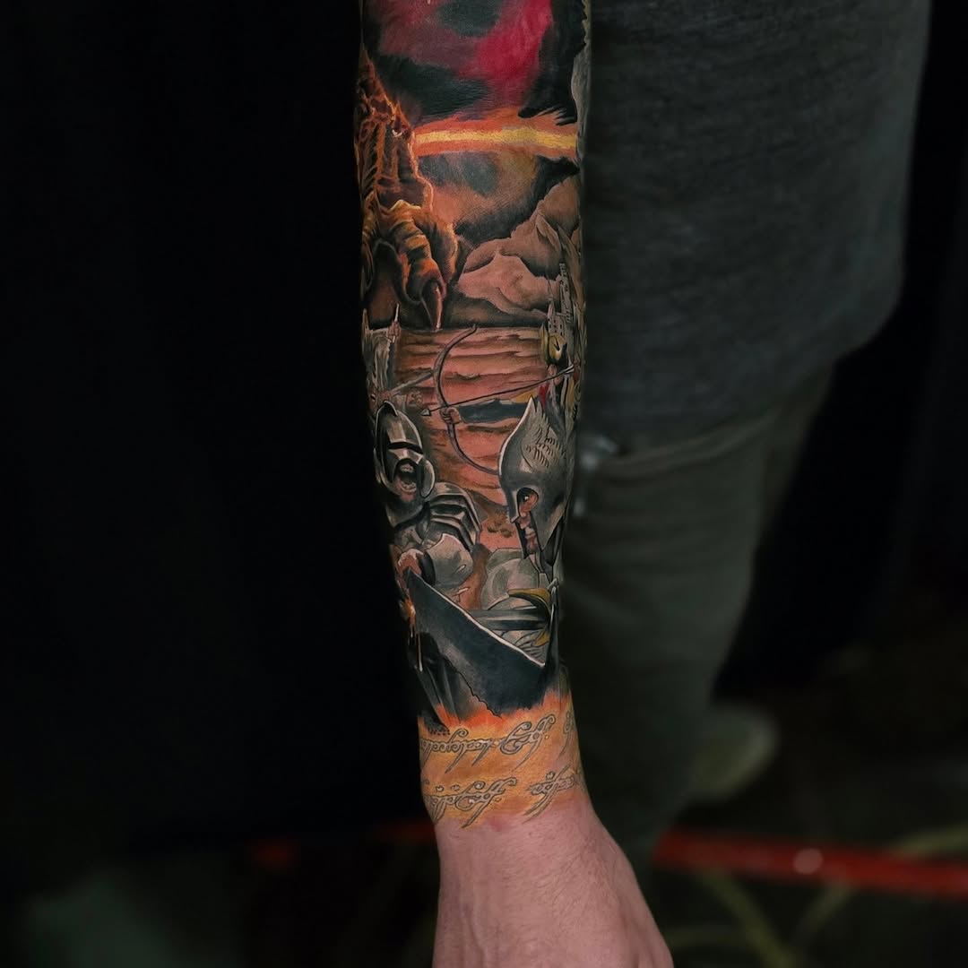 Tattoo by @gl_tattoos — realism, trash_polka