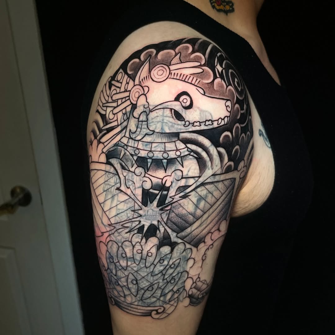 Tattoo by @meza.cruz.tatuajes โ blackwork
