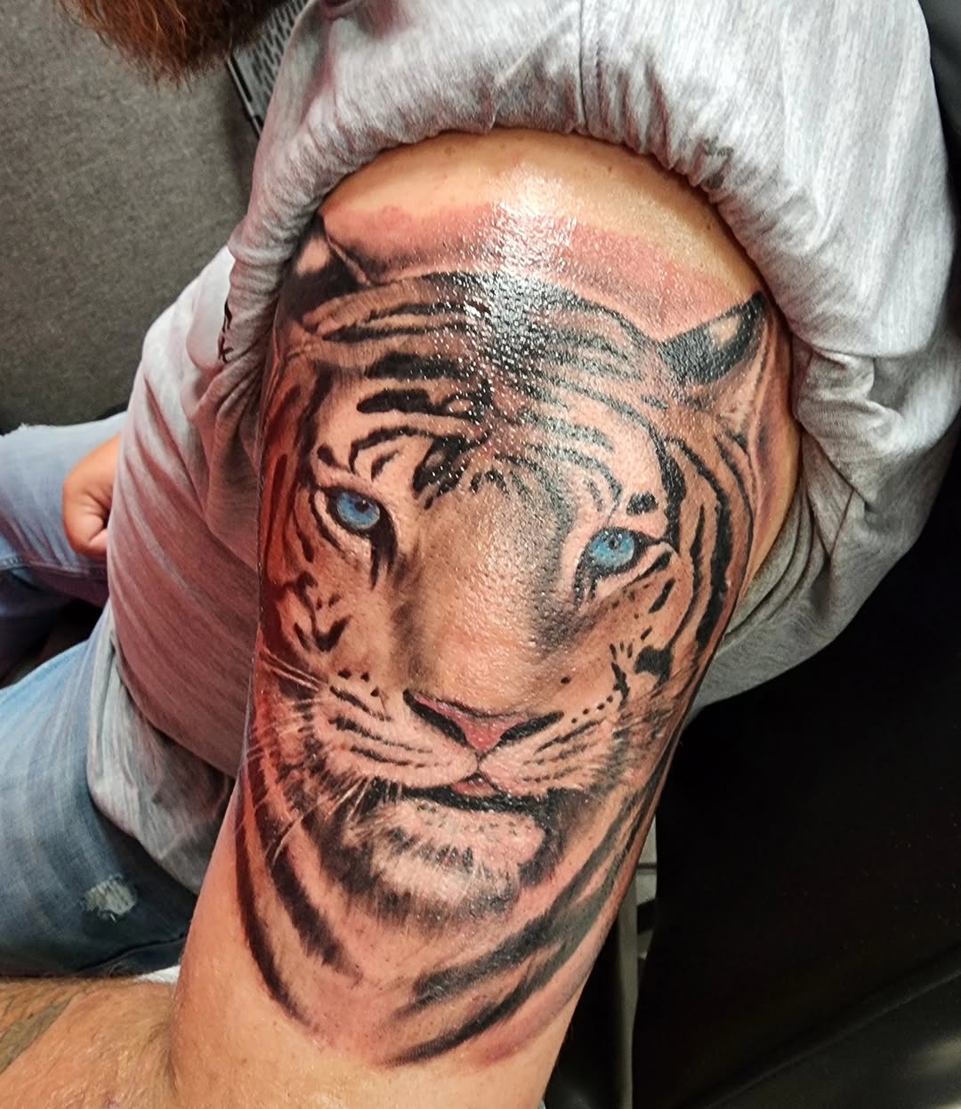 Tattoo by @chosen1.404 — realism, black_and_grey