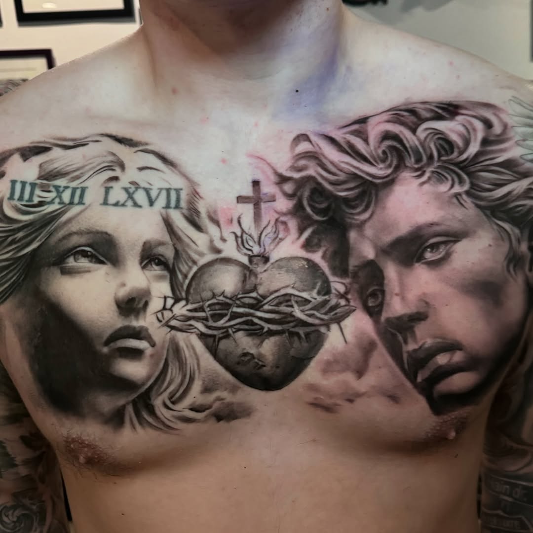 Tattoo by @dannysan14 — realism, black_and_grey