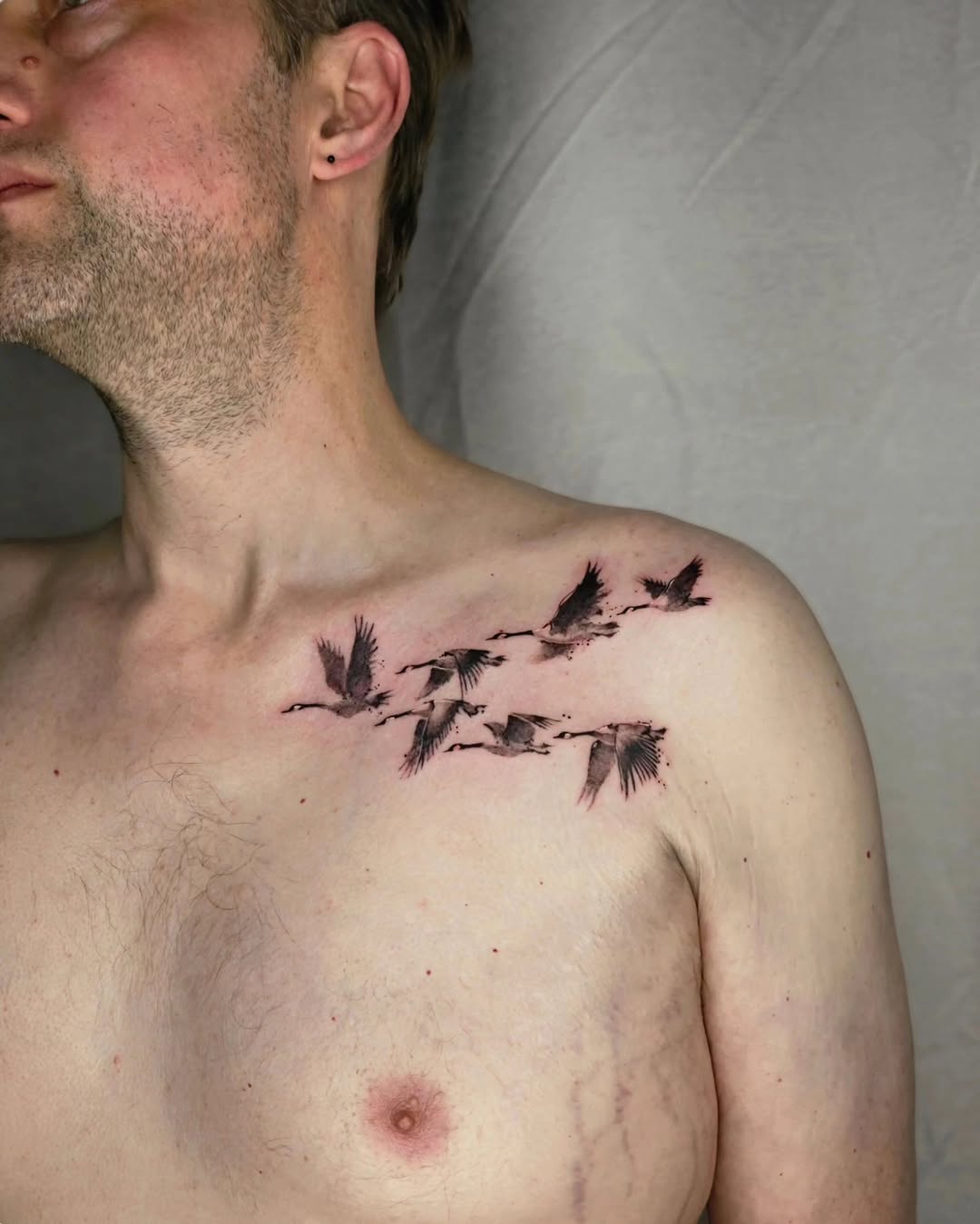Tattoo by @macchiato.ink โ black_and_grey, fine_line