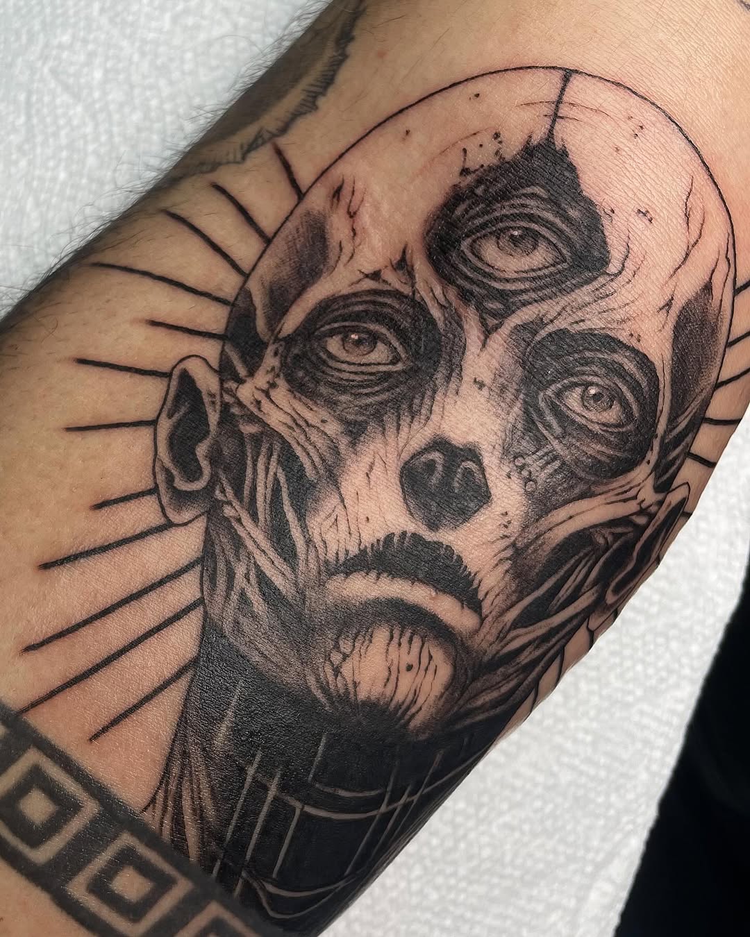 Tattoo by @tattoosbytessa_ — dark_realism, illustrative