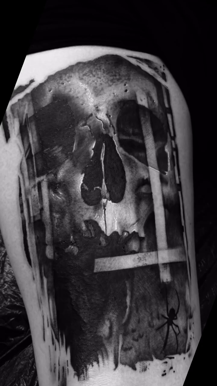 Tattoo by @blackchow_tattoos — dark_realism, black_and_grey