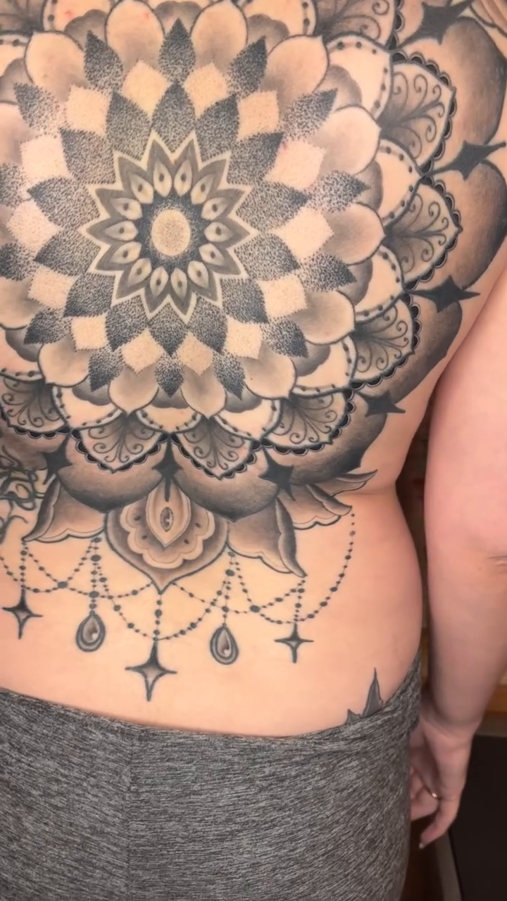 Tattoo by @danny335tattoos โ geometric, dotwork