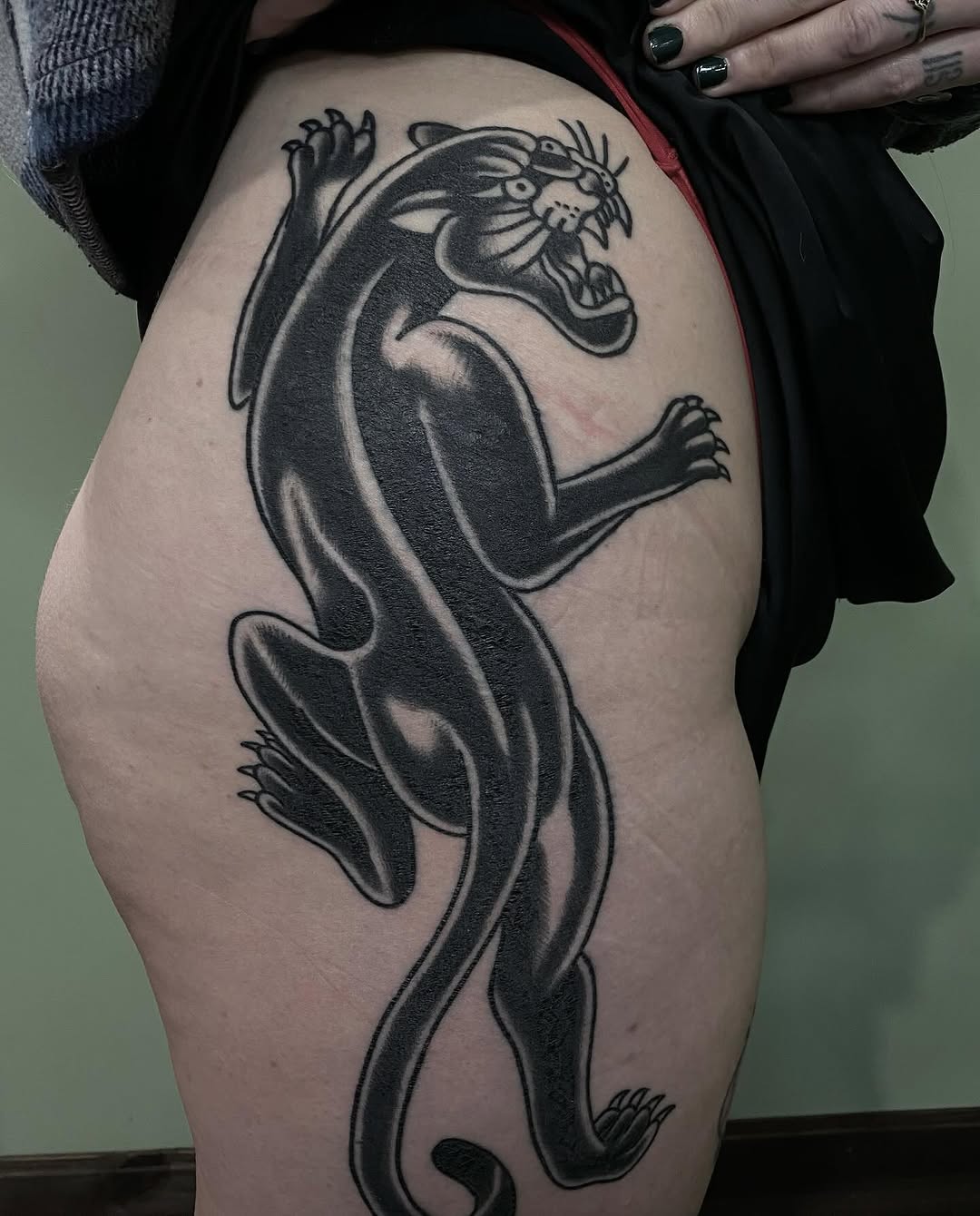 Tattoo by @kieratattoos — american_traditional, blackwork