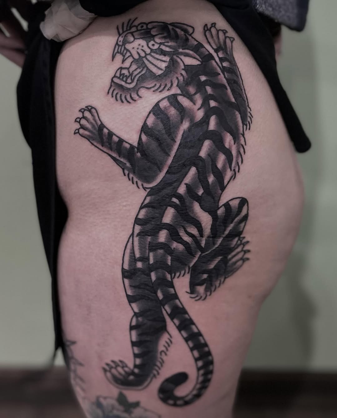 Tattoo by @kieratattoos — american_traditional, black_and_grey