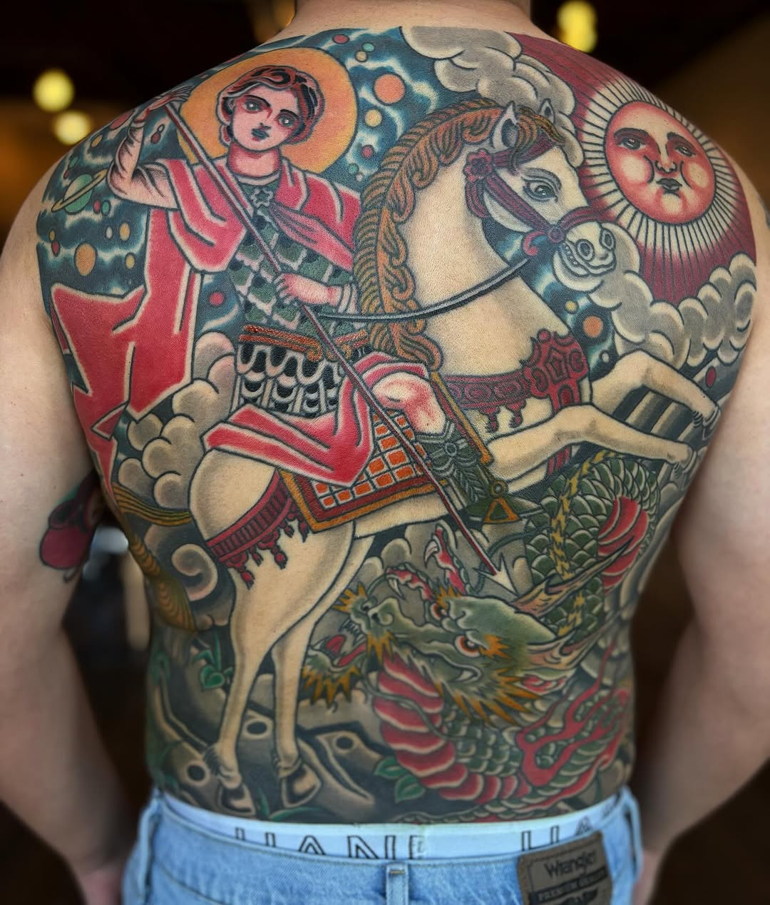 Tattoo by @jeffslacktattoo โ american_traditional, japanese_irezumi
