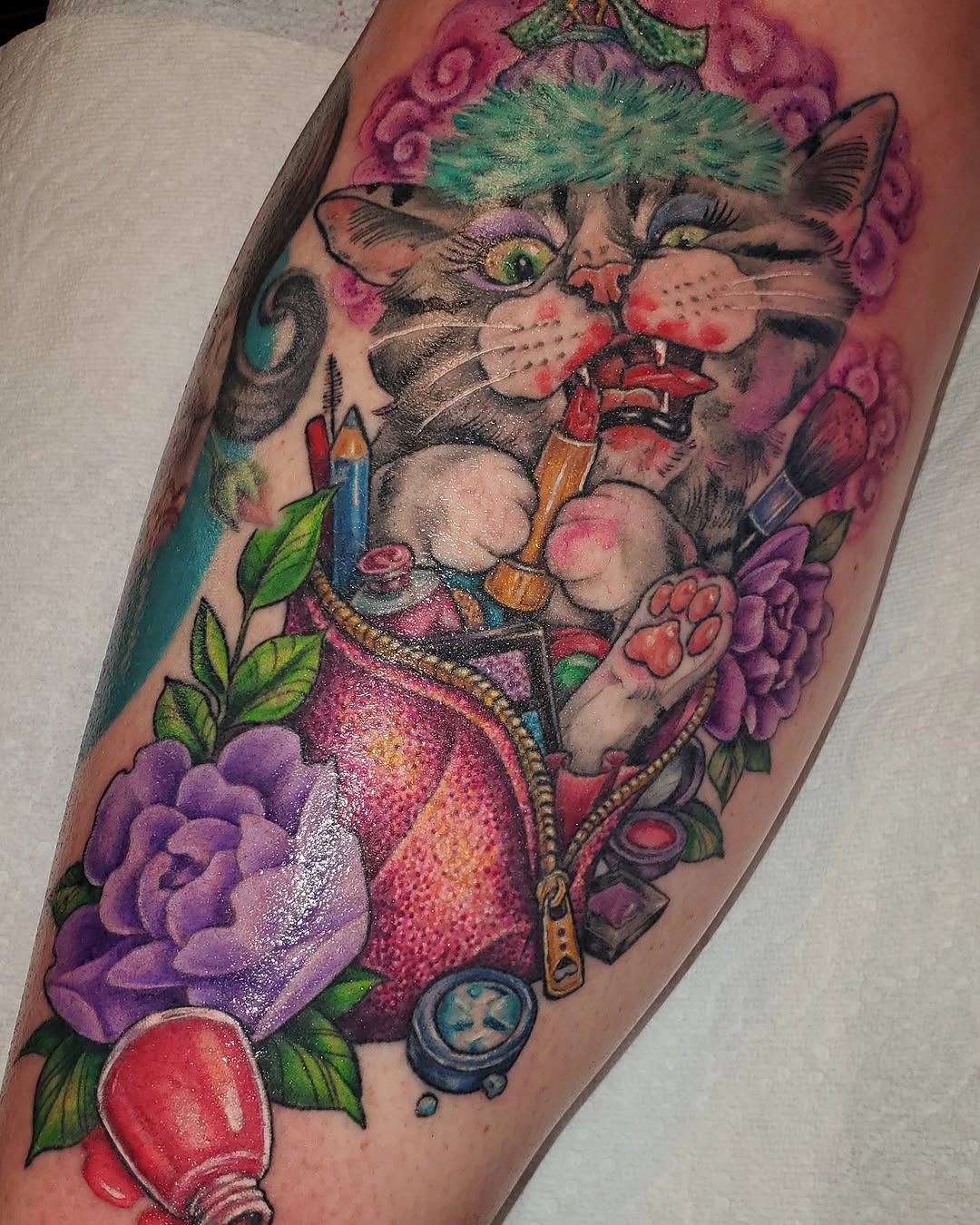 Tattoo by @erinrietzetattoo — new_school, realism