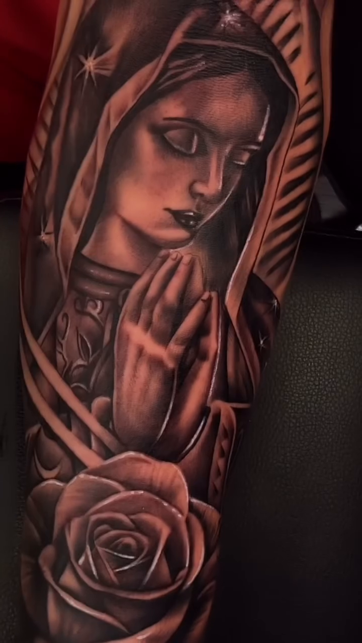 Tattoo by @stheve_blessed — black_and_grey, realism