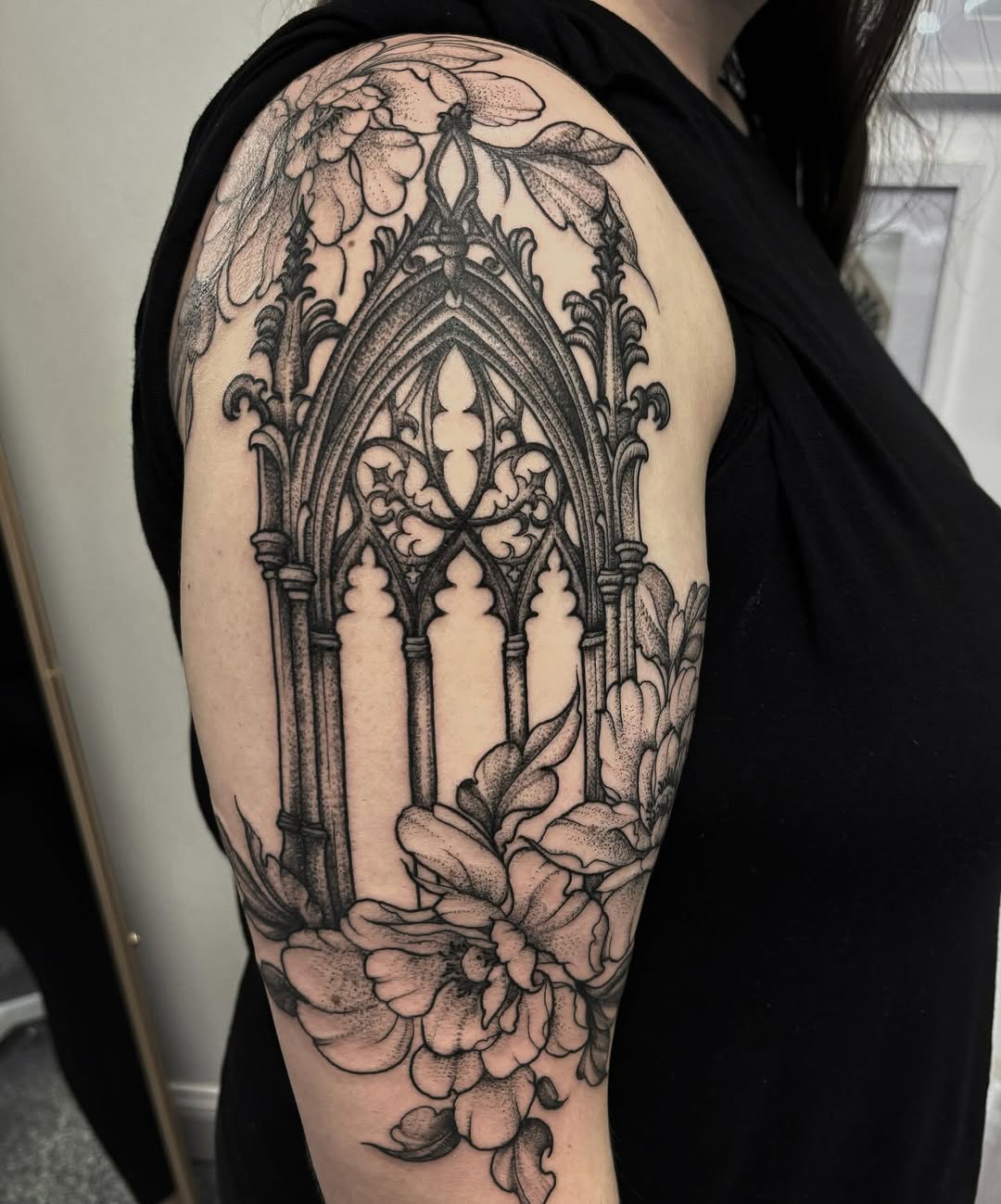 Tattoo by @ayanahtattoos — blackwork, illustrative
