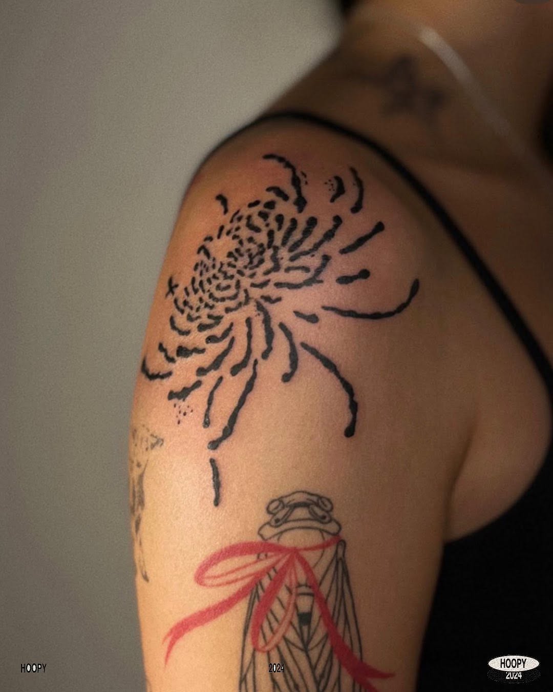 Tattoo by @sankangstudio โ blackwork, dotwork
