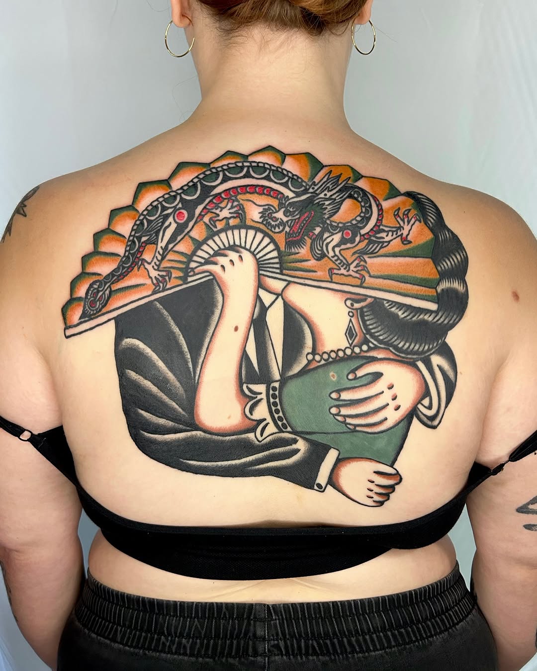 Tattoo by @hubert_serrano โ american_traditional, japanese_irezumi
