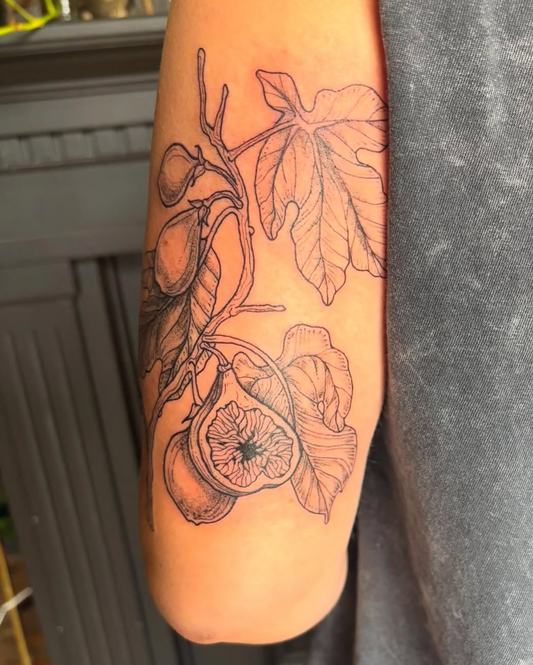Tattoo by @jolley.ink — illustrative, black_and_grey