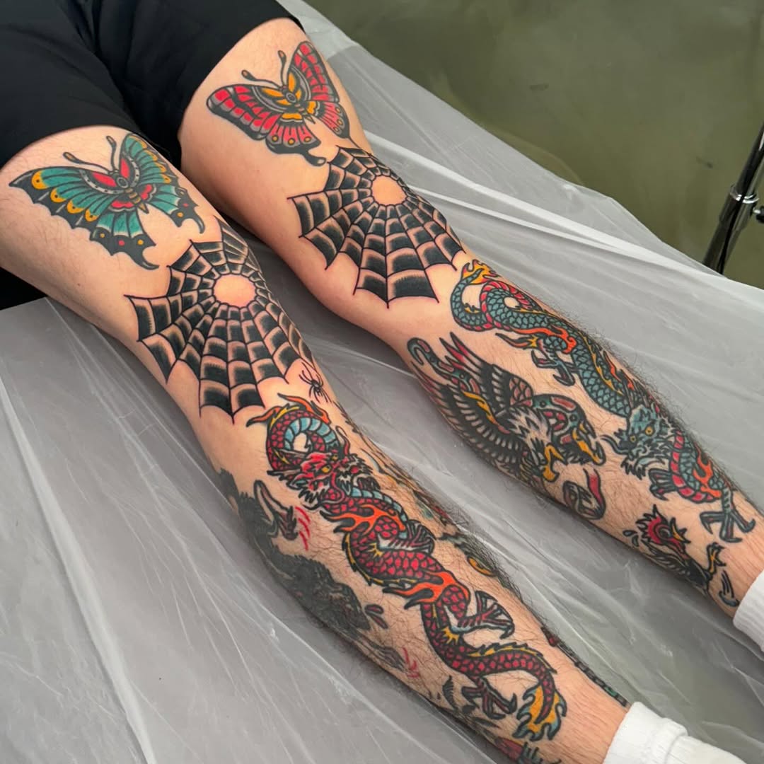 Tattoo by @mamba_tattooer — american_traditional, japanese_irezumi