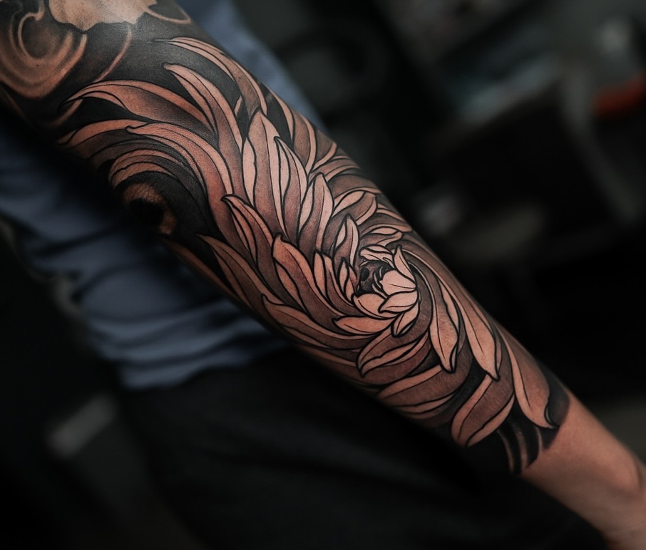 Tattoo by @jdmroxy_24 โ japanese_irezumi, black_and_grey