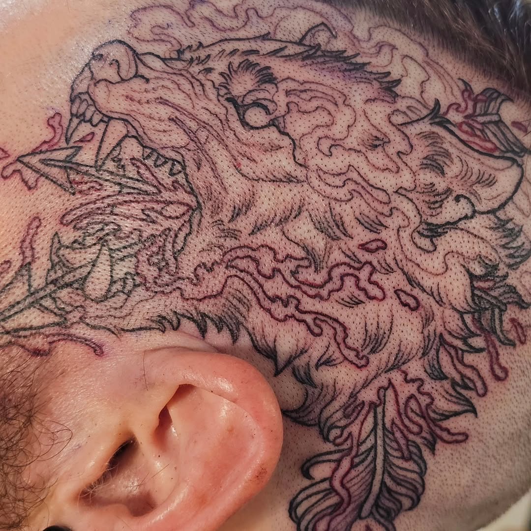 Tattoo by @erinrietzetattoo — japanese_irezumi, black_and_grey