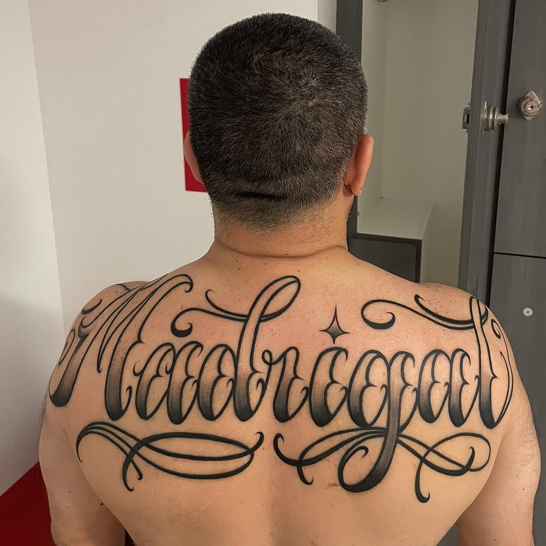 Tattoo by @santana_ink β lettering_script, chicano