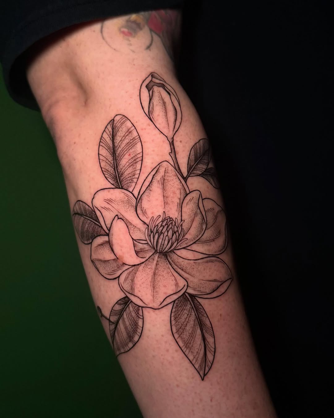 Tattoo by @goldenmagtattoo — black_and_grey