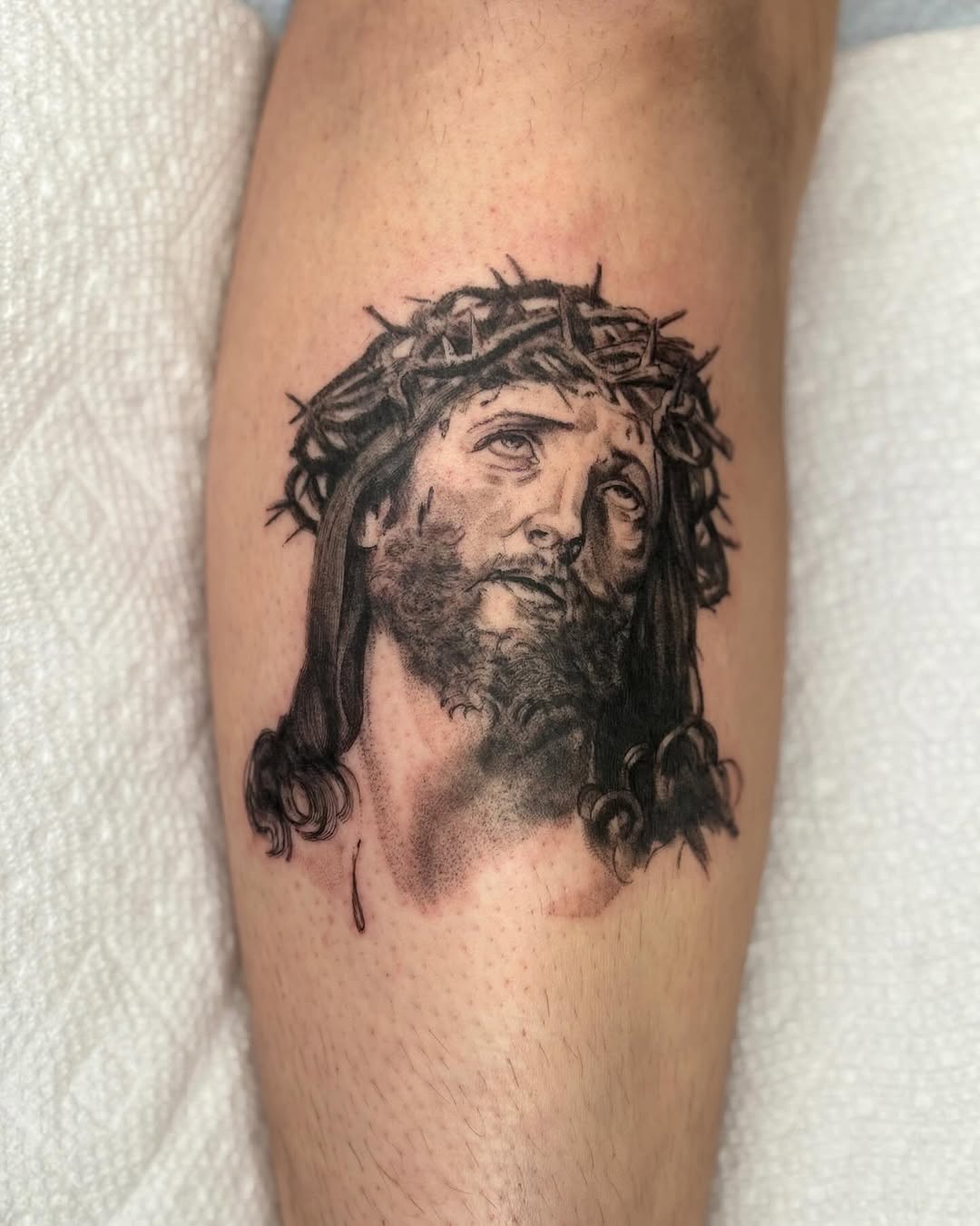 Tattoo by @sweetboytattoo — realism, black_and_grey