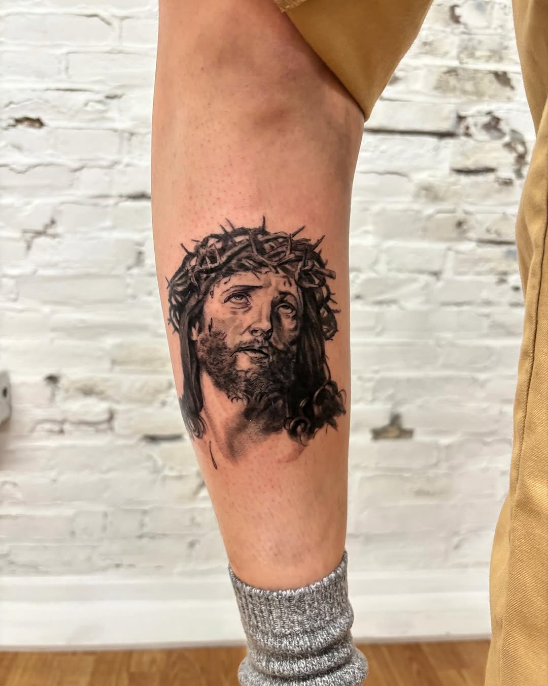 Tattoo by @sweetboytattoo — realism, black_and_grey