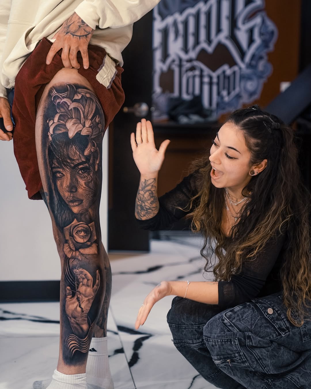 Tattoo by @miabacchi — realism, black_and_grey