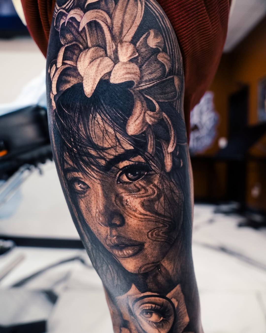 Tattoo by @miabacchi — realism, black_and_grey