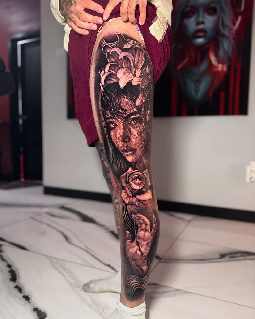Tattoo by @miabacchi — realism, black_and_grey
