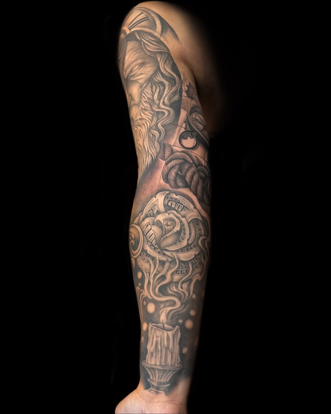Tattoo by @brandonkirkeby — realism, black_and_grey