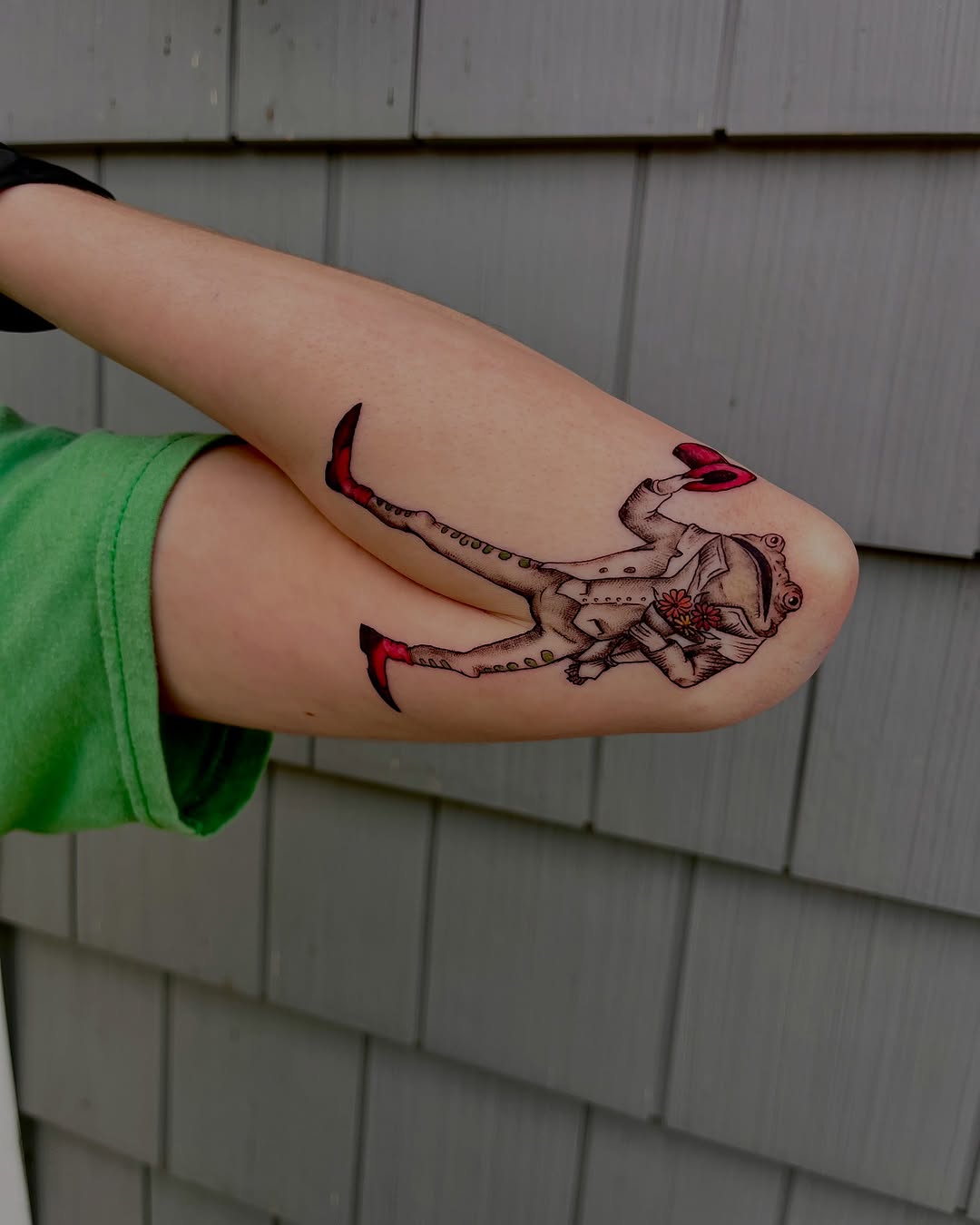 Tattoo by @sagerayink โ trash_polka, illustrative