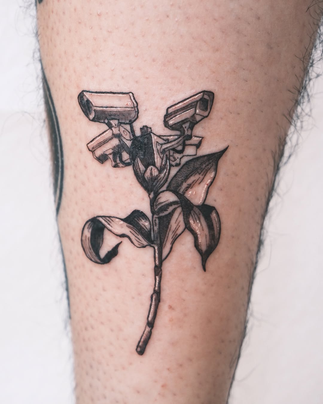 Tattoo by @wisp.spit — realism, black_and_grey