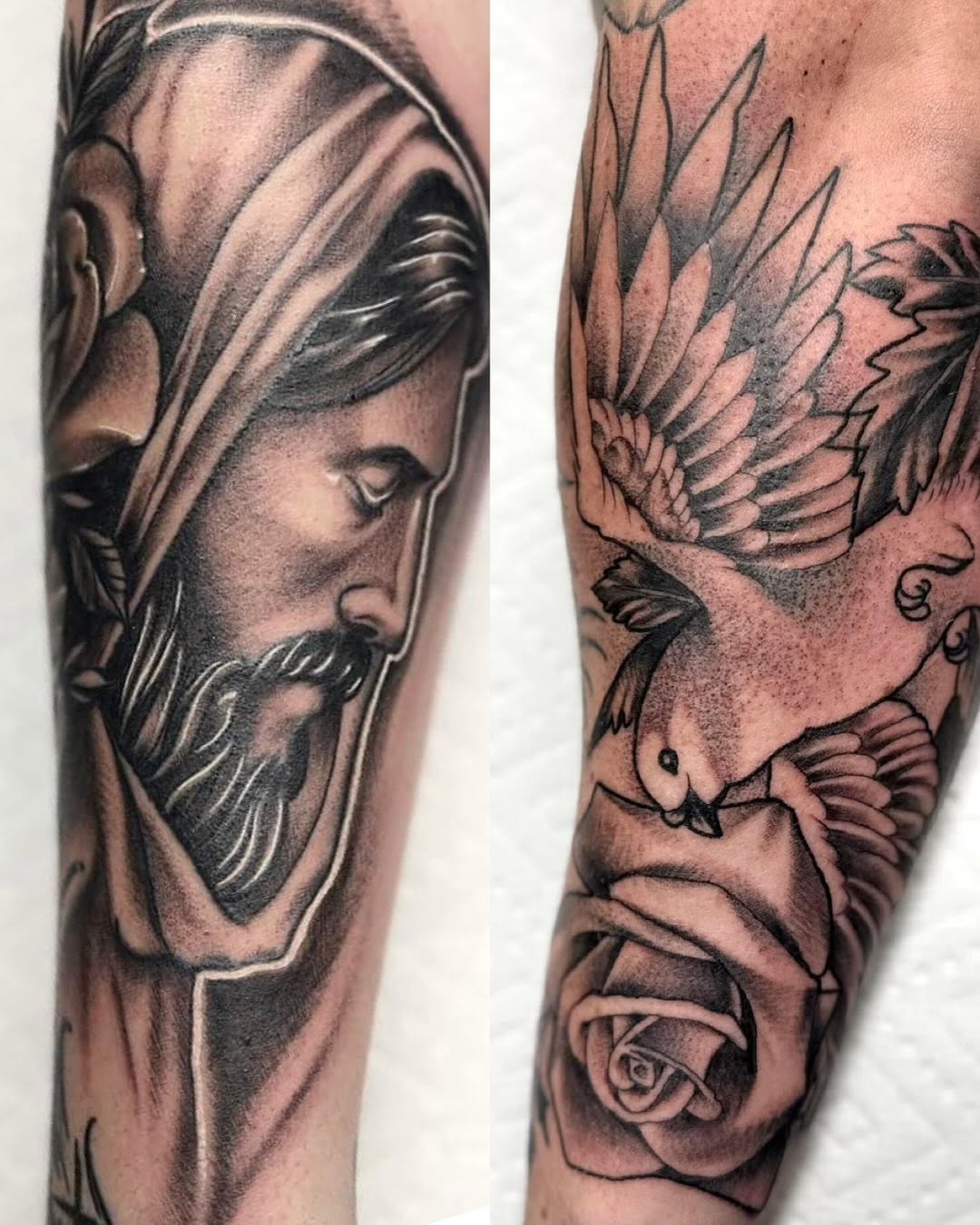 Tattoo by @tattoos_by_mr.vincent — realism, black_and_grey