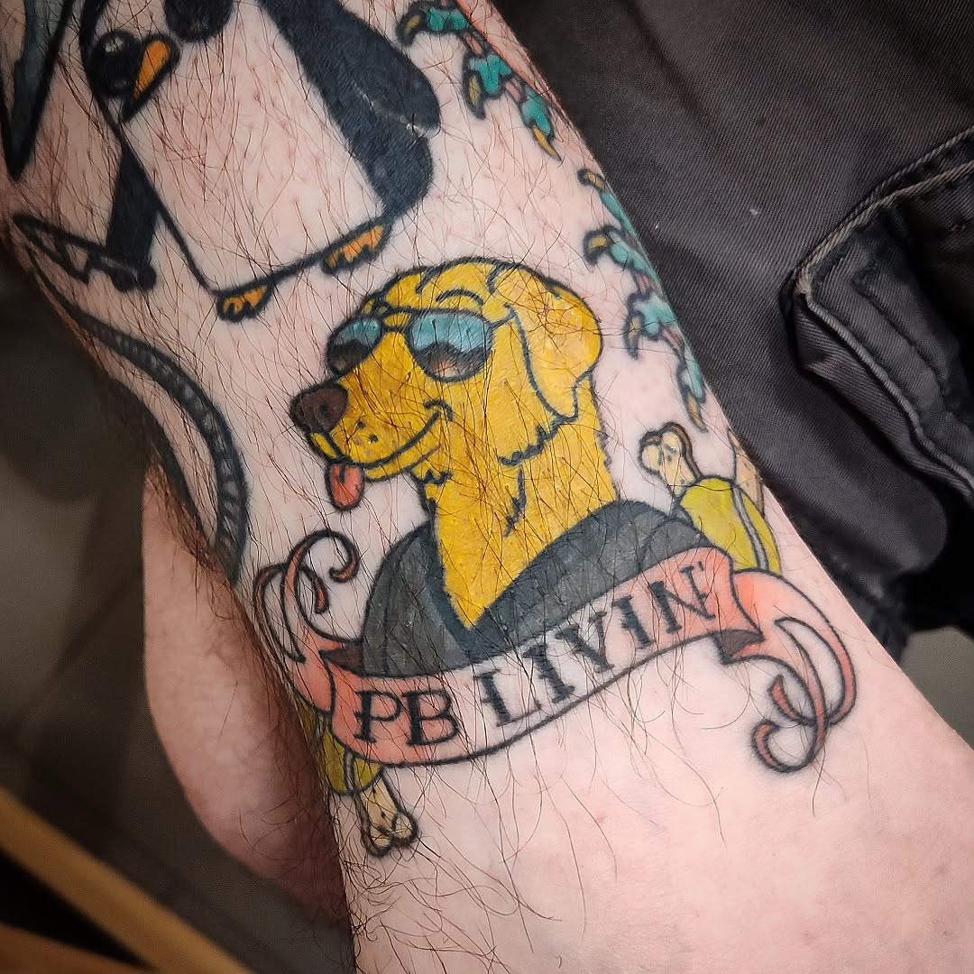Tattoo by @julies.tattoos — illustrative, new_school