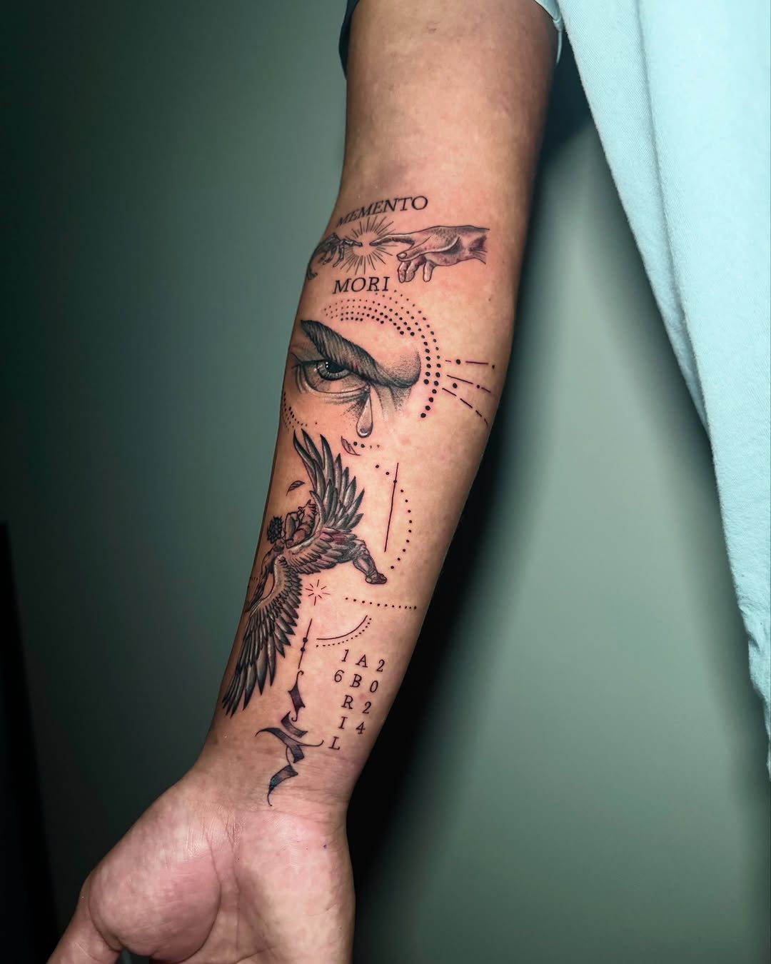 Tattoo by @paolainkart โ realism, lettering_script