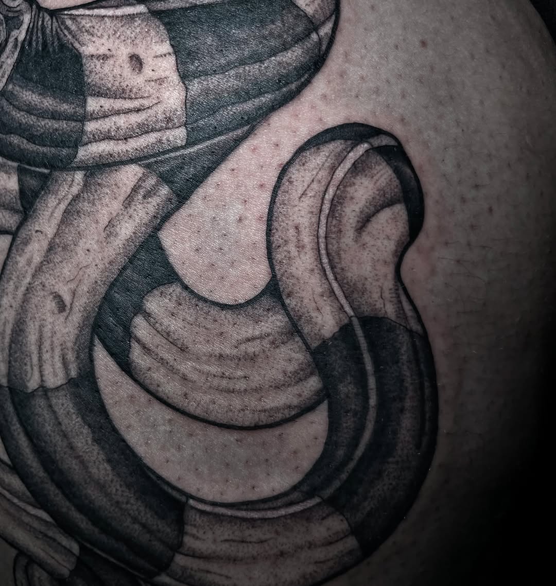 Tattoo by @anissatattoos — black_and_grey, realism