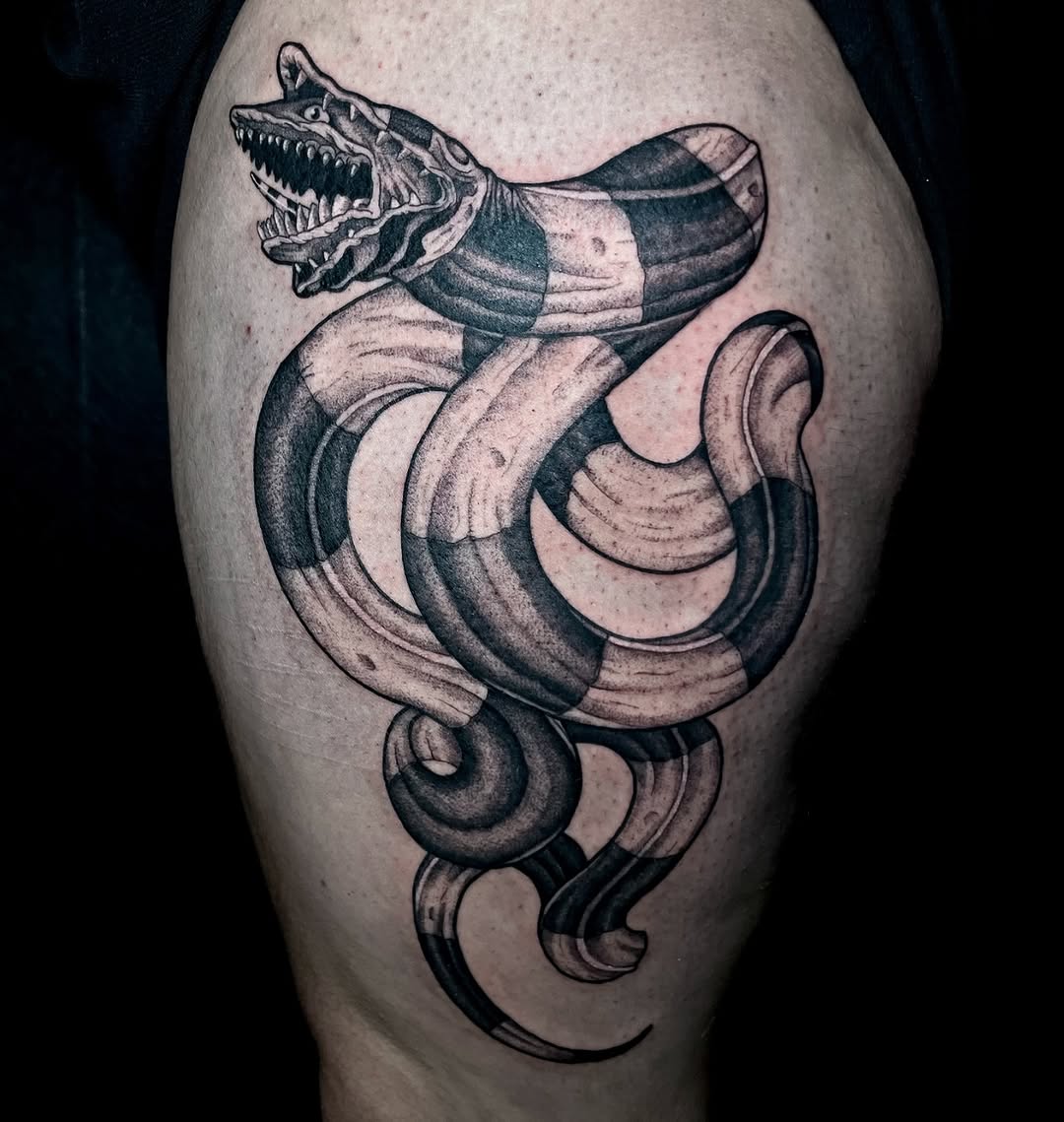Tattoo by @anissatattoos — black_and_grey, realism