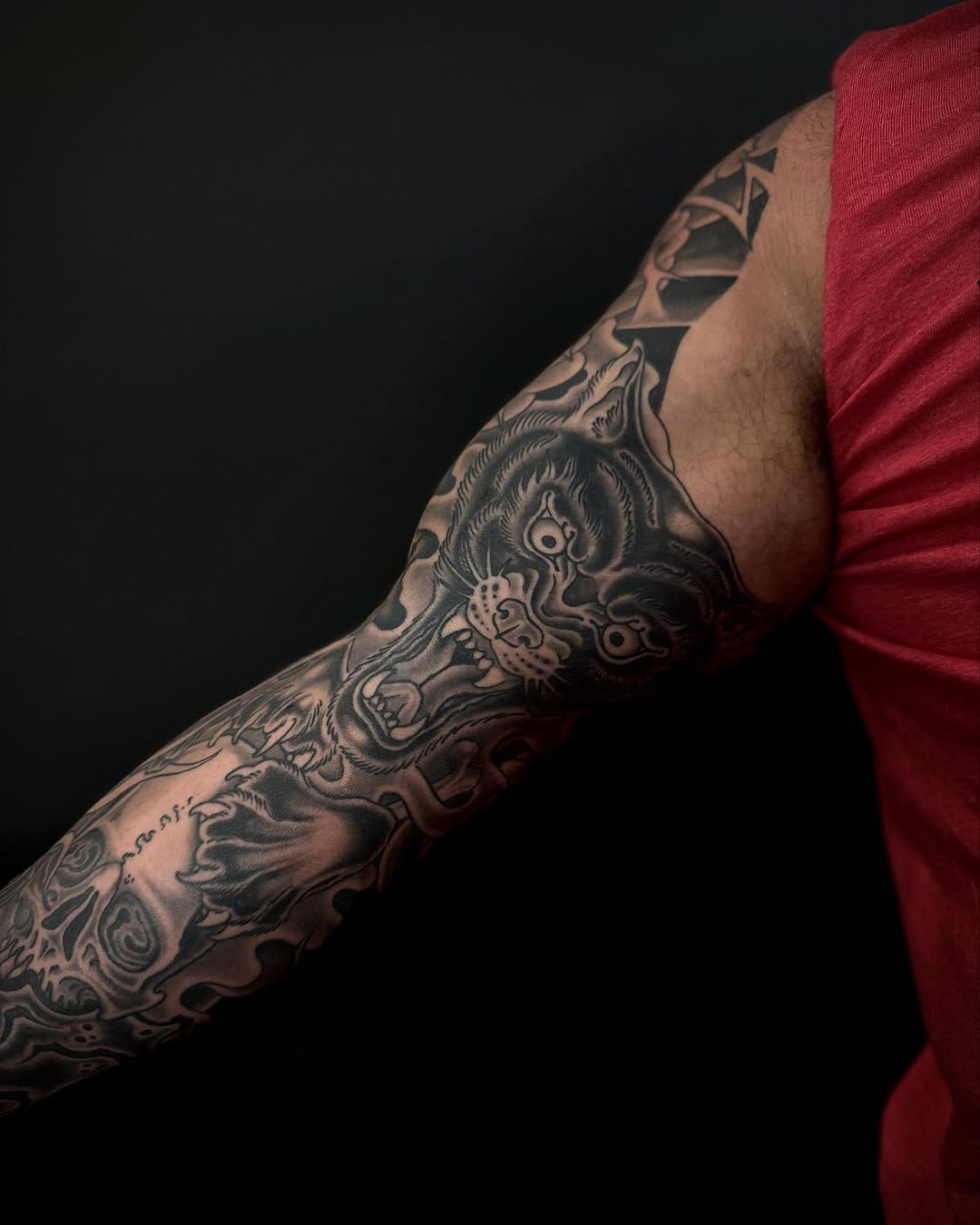 Tattoo by @cole_pittman — japanese_irezumi, black_and_grey
