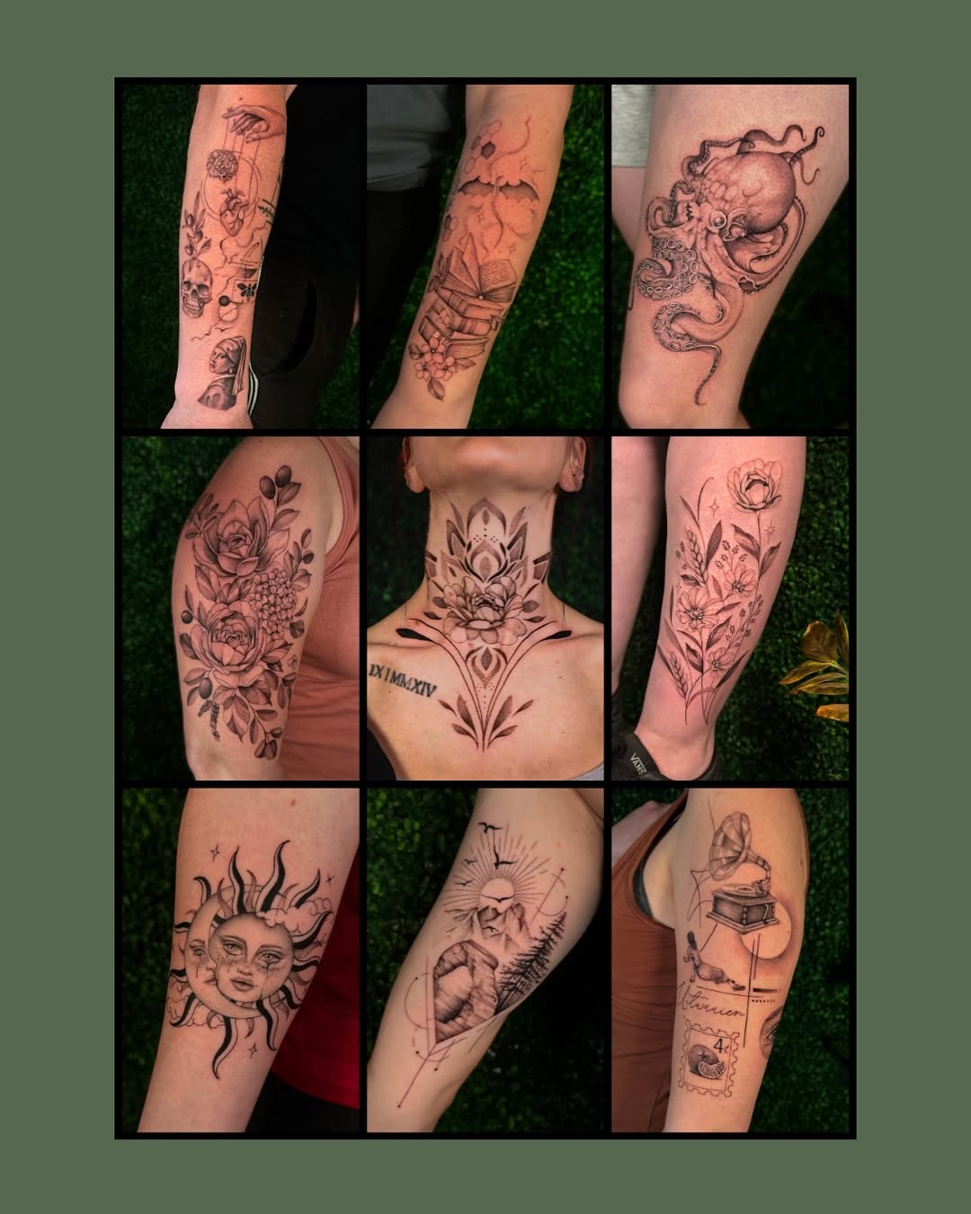 Tattoo by @artisticxcyn — black_and_grey, illustrative