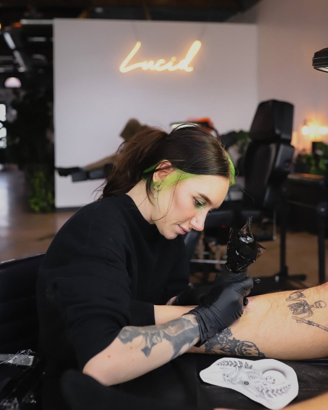 Tattoo by @artisticxcyn — blackwork, illustrative