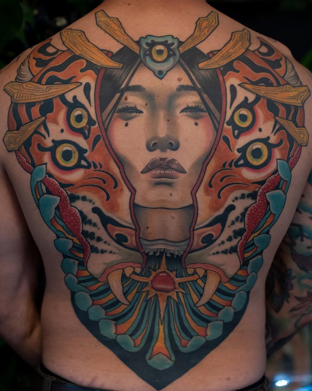 Tattoo by @earthgrasper — neo_traditional, japanese_irezumi