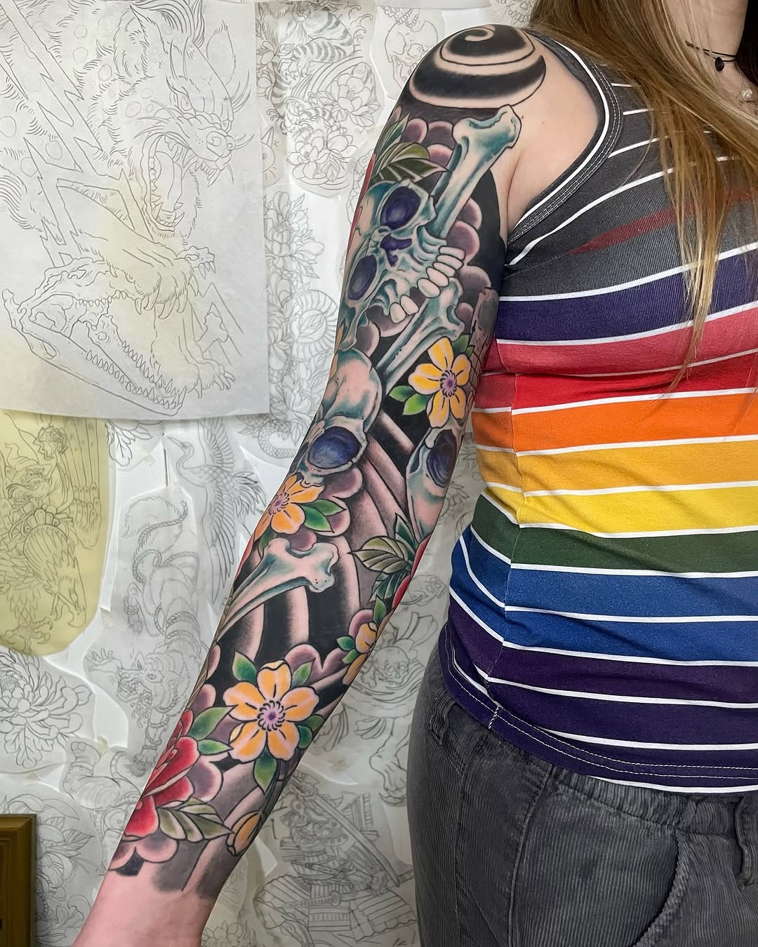 Tattoo by @jordaneppersonart — japanese_irezumi, black_and_grey