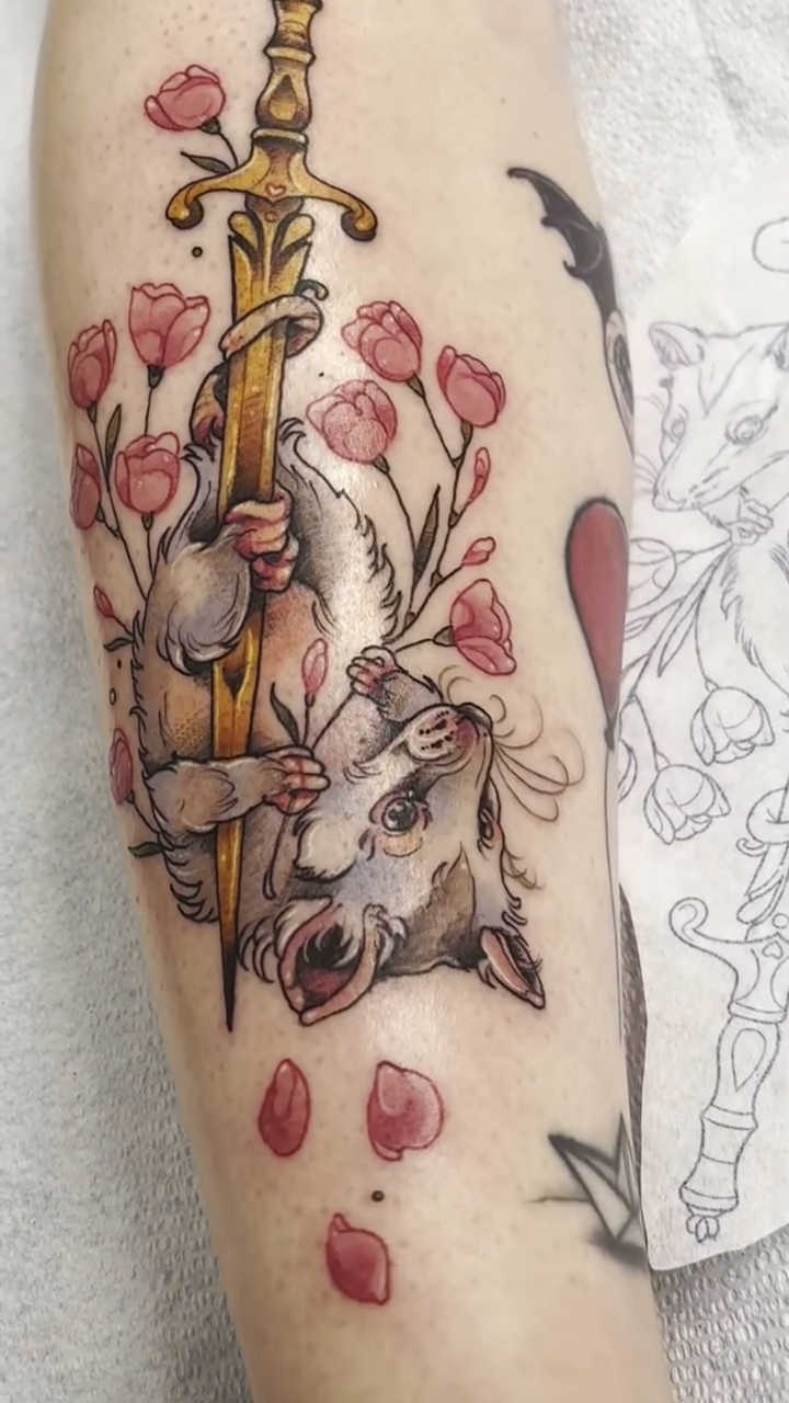 Tattoo by @cricketelijahtattoos — illustrative, new_school