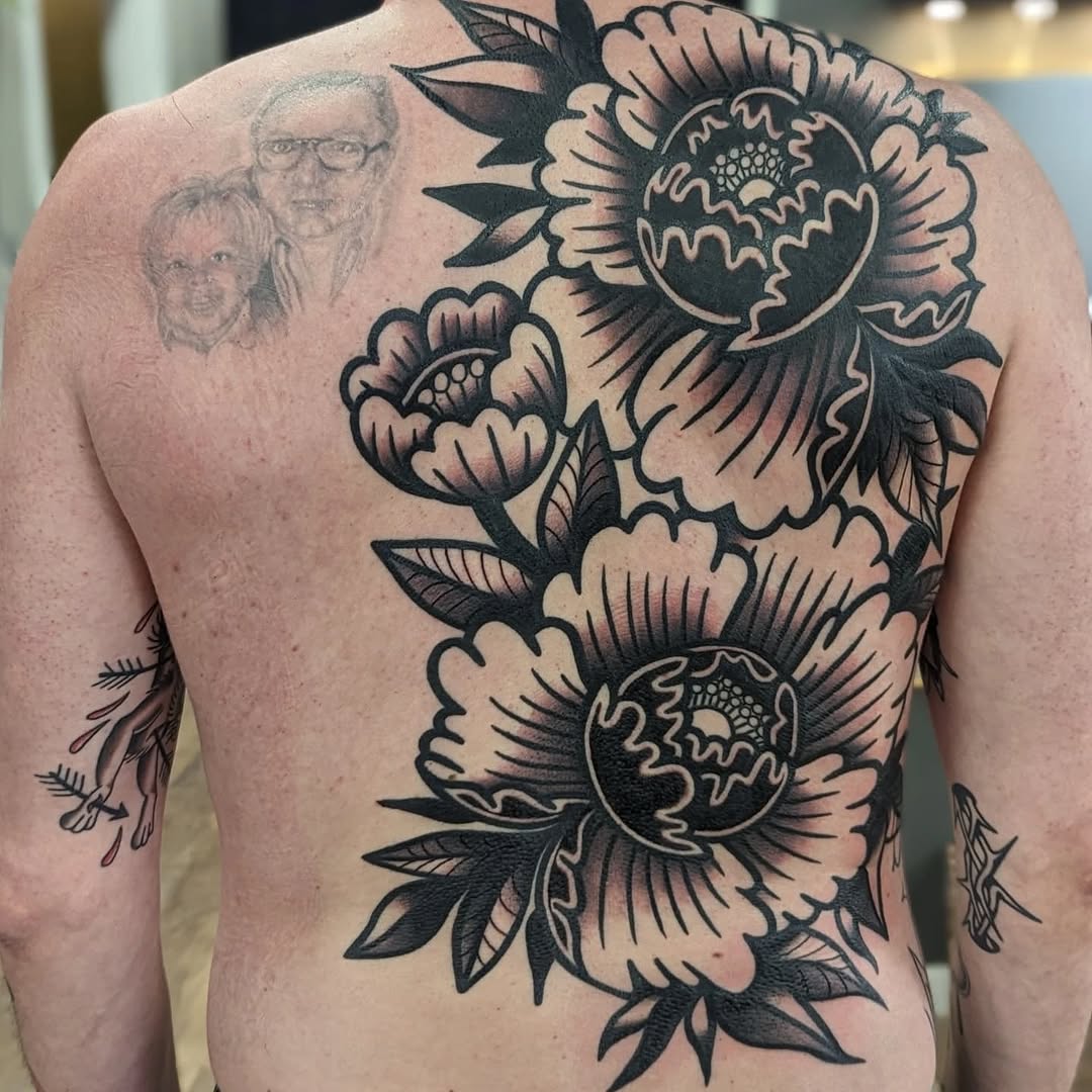 Tattoo by @sinisterspud — american_traditional, black_and_grey