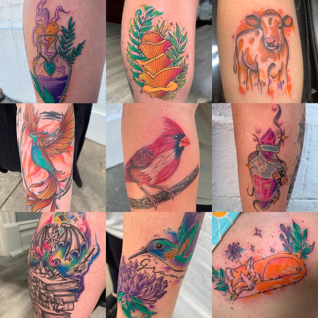 Tattoo by @andreakramerart โ illustrative, watercolor