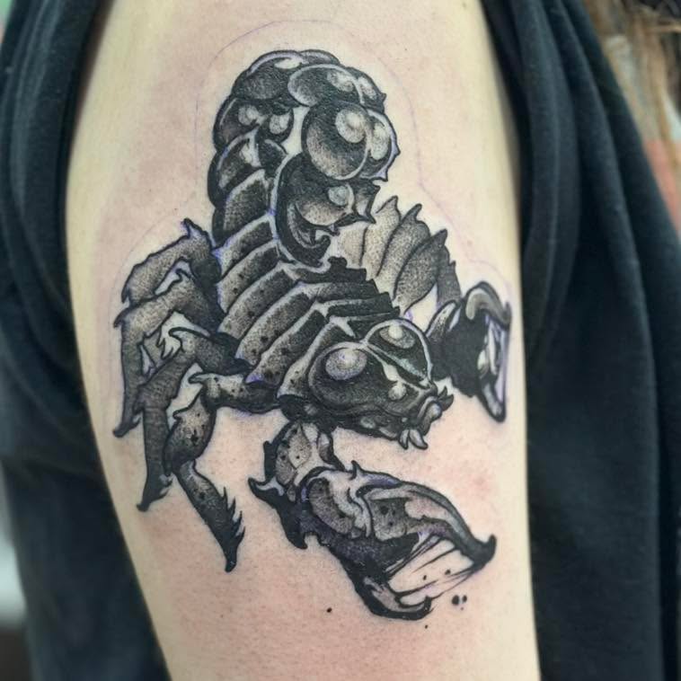Tattoo by @coyoteharvest — blackwork