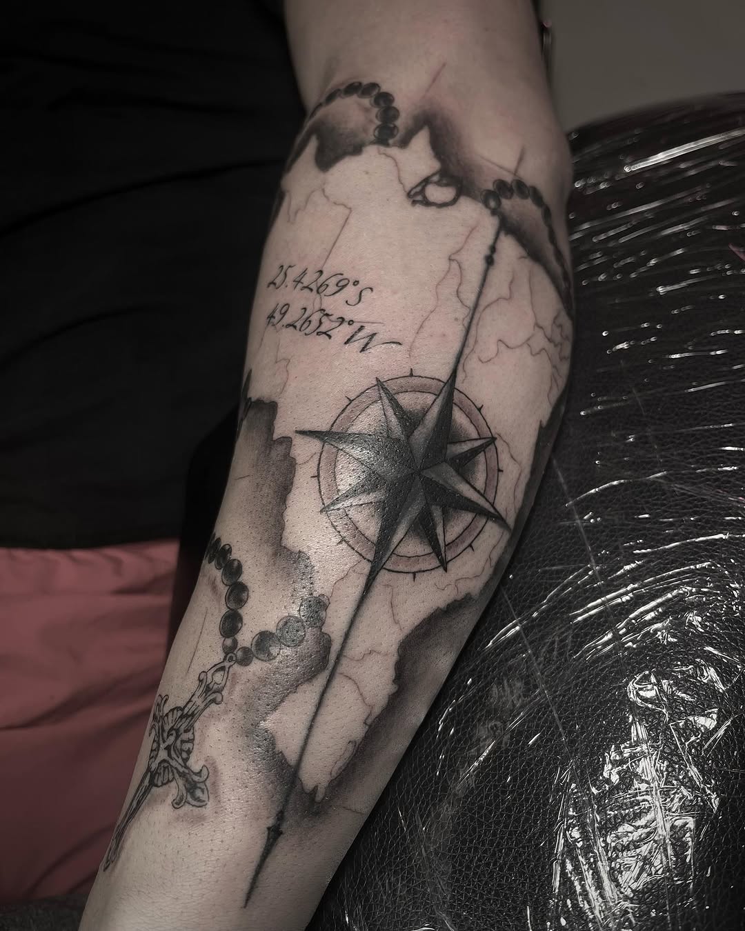 Tattoo by @a.michellearts — black_and_grey, illustrative