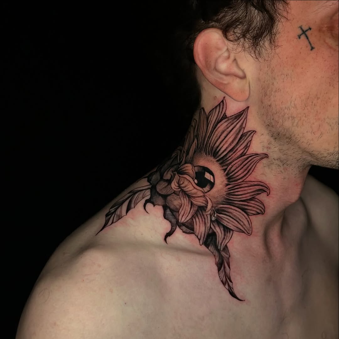 Tattoo by @beingtattoos — black_and_grey, dark_realism