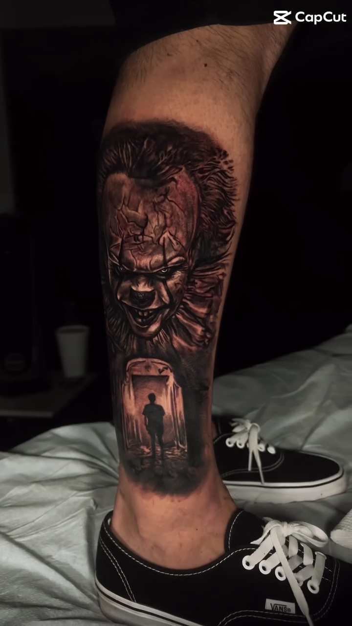 Tattoo by @tattoo_hec โ dark_realism, black_and_grey