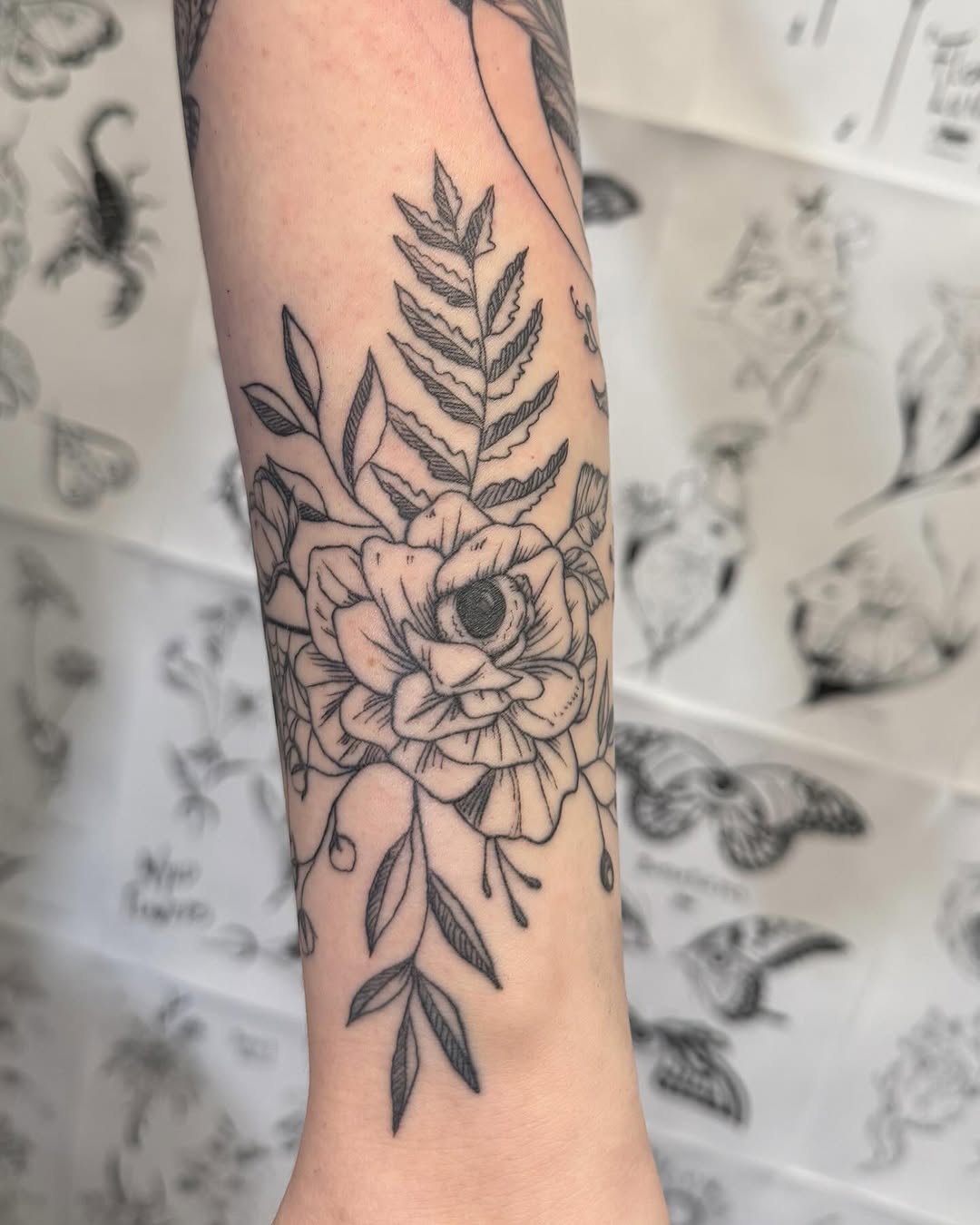 Tattoo by @thylacinetattoo — blackwork