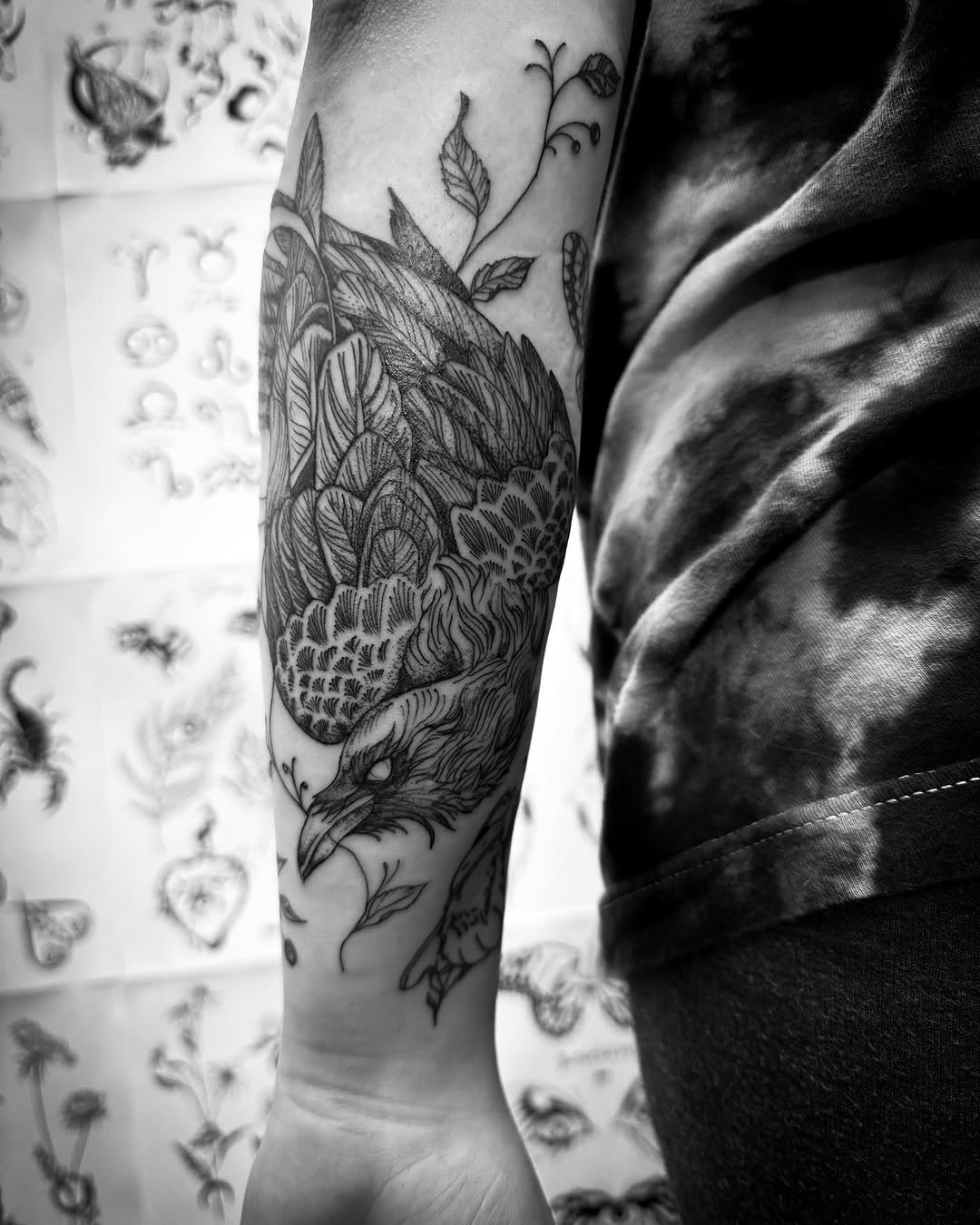 Tattoo by @thylacinetattoo — blackwork