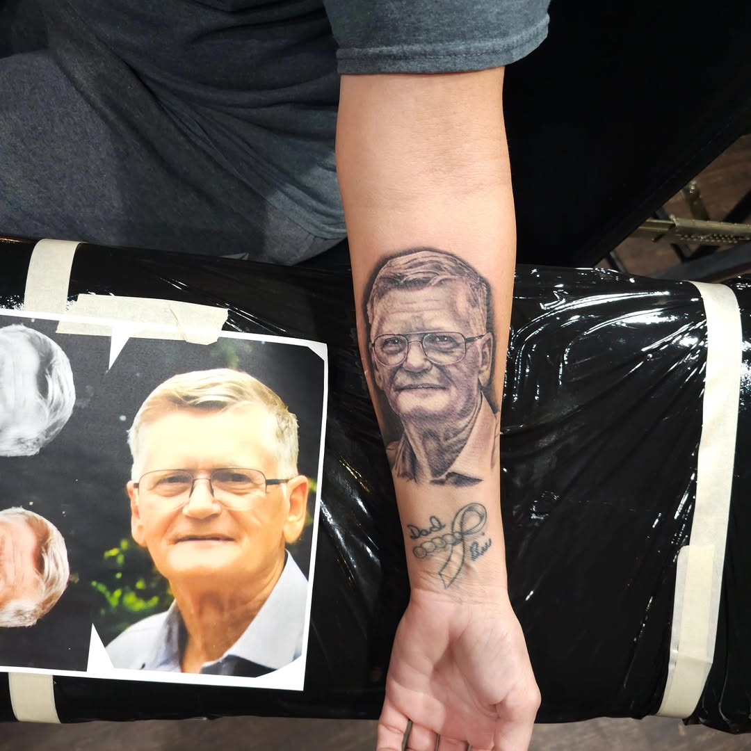 Tattoo by @fromthefiretattoo605 — realism, black_and_grey